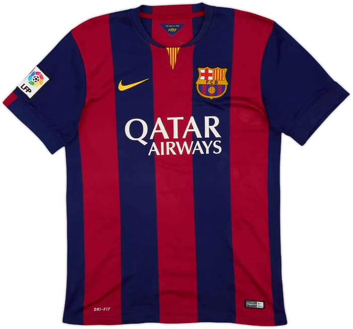 2014-15 Barcelona Home Shirt Neymar Jr #11 - 8/10 - (M)