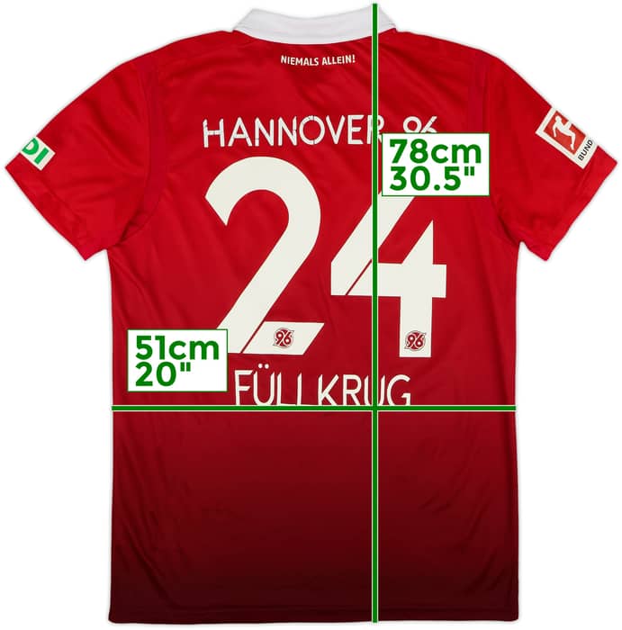 2017-18 Hannover 96 Home Shirt Fullkrug #24 - 5/10 - (M)