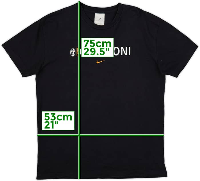 2004-05 Juventus Nike Graphic Tee - 7/10 - (XL)