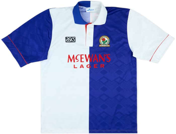 1992-94 Blackburn Home Shirt Shearer #9 - 8/10 - (L)