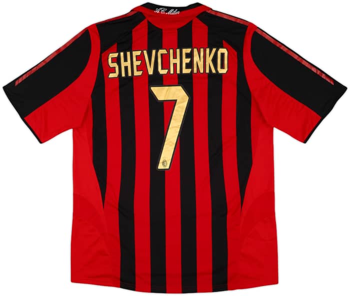 2005-06 AC Milan Home Shirt Shevchenko #7 - 9/10 - (XL)