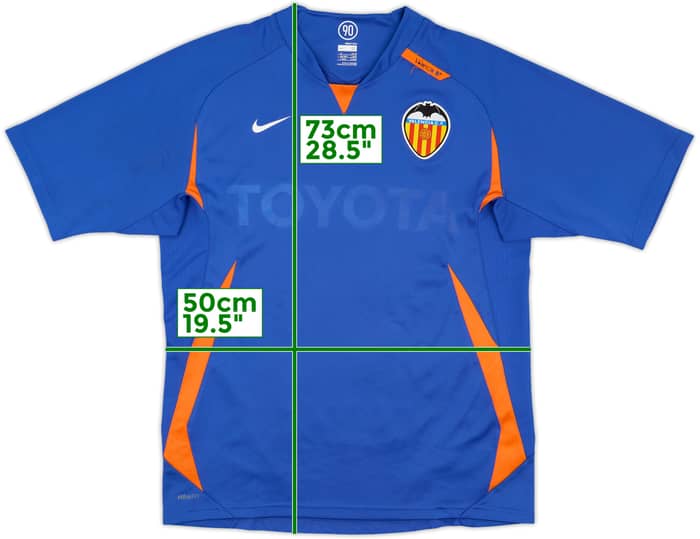 2007-08 Valencia Nike Player Issue Training Shirt - 4/10 - (M)