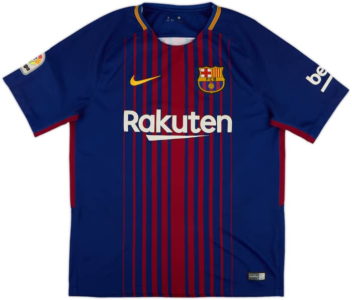 2017-18 Barcelona Home Shirt Messi #10 - 8/10 - (M)