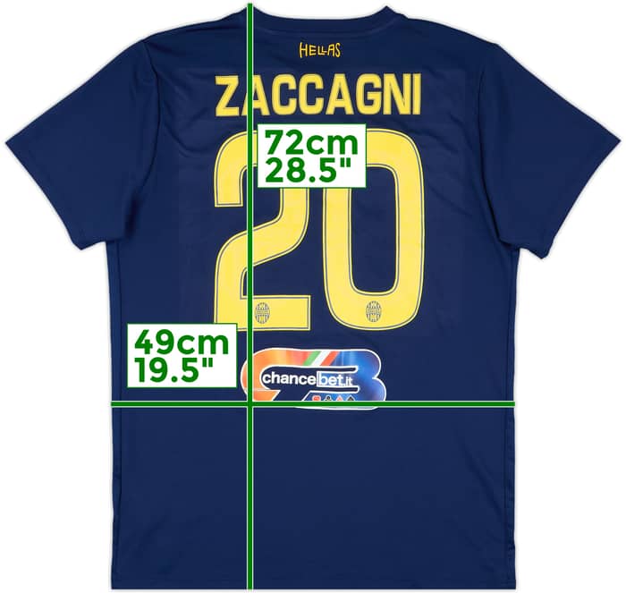 2016-17 Hellas Verona Third Shirt Zaccagni #20 - 8/10 - (L)