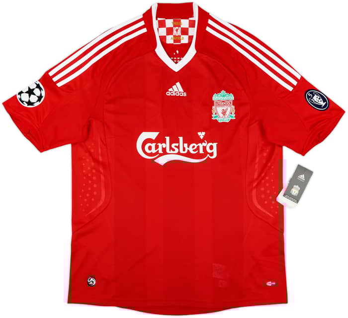 2008-10 Liverpool Home Shirt Gerrard #8 (L)