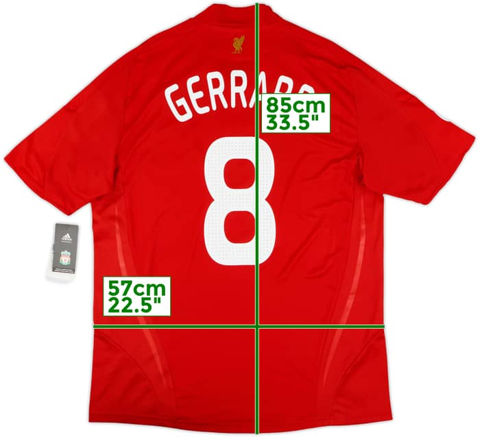 2008-10 Liverpool Home Shirt Gerrard #8 (L)