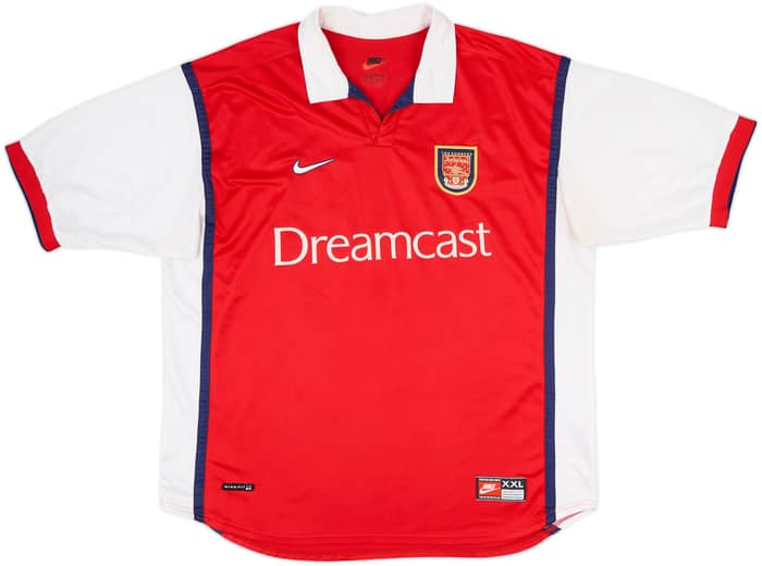 1999-00 Arsenal Home Shirt Bergkamp #10 - 7/10 - (XXL)
