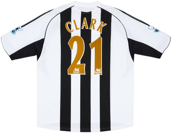 2005-06 Newcastle Match Issue Home Shirt Clark #21