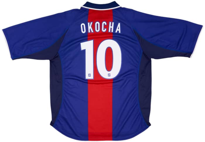 2000-01 Paris Saint-Germain Player Issue Home Shirt Okocha #10 - 9/10 - (XL)