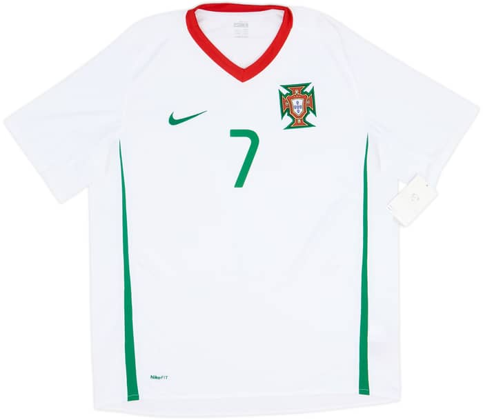 2008-10 Portugal Away Shirt Ronaldo #7 (L)
