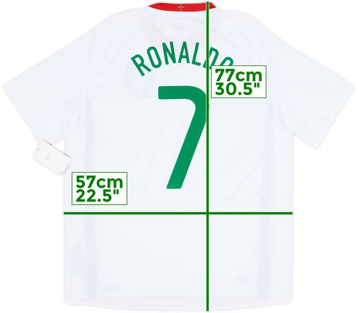 2008-10 Portugal Away Shirt Ronaldo #7 (L)