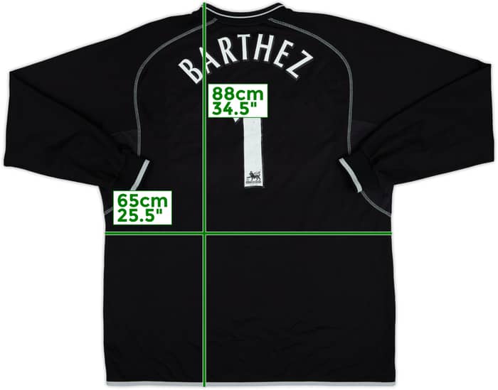 2000-02 Manchester United GK Shirt Barthez #1 - 7/10 - (XXL)