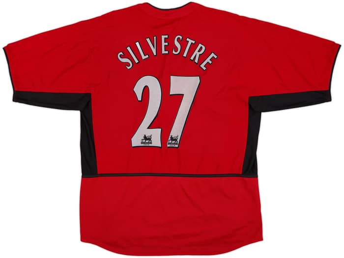 2002-04 Manchester United Home Shirt Silvestre #27 - 6/10 - (L)