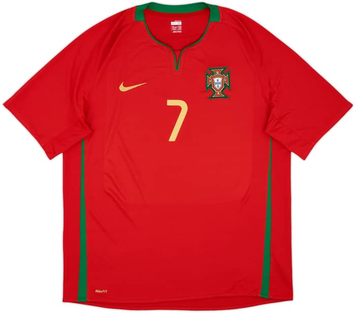 2008-10 Portugal Home Shirt Ronaldo #7 - 10/10 - (XL)
