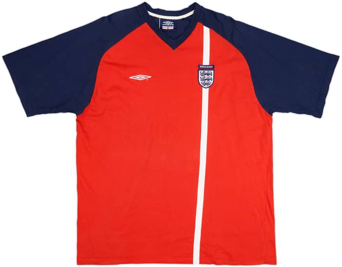 2002-04 England Umbro Cotton Tee - 8/10 - (XXL)