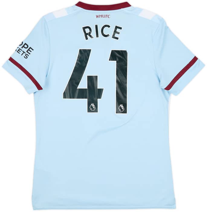 2021-22 West Ham Away Shirt Rice #41 - 6/10 - (M)