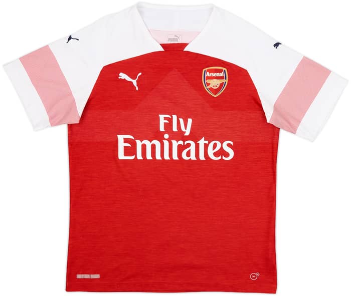2018-19 Arsenal Home Shirt Aubameyang #14 - 6/10 - (L)