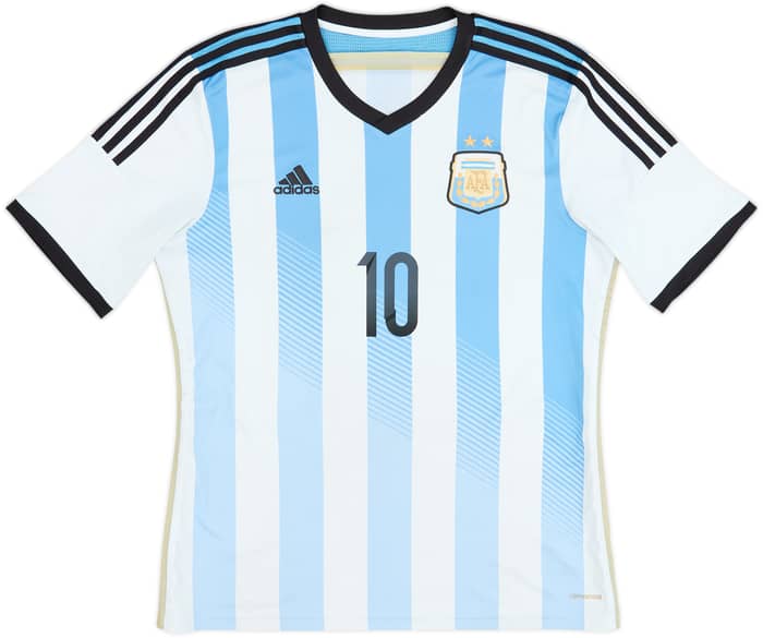 2013-15 Argentina Home Shirt Messi #10 - 5/10 - (L)