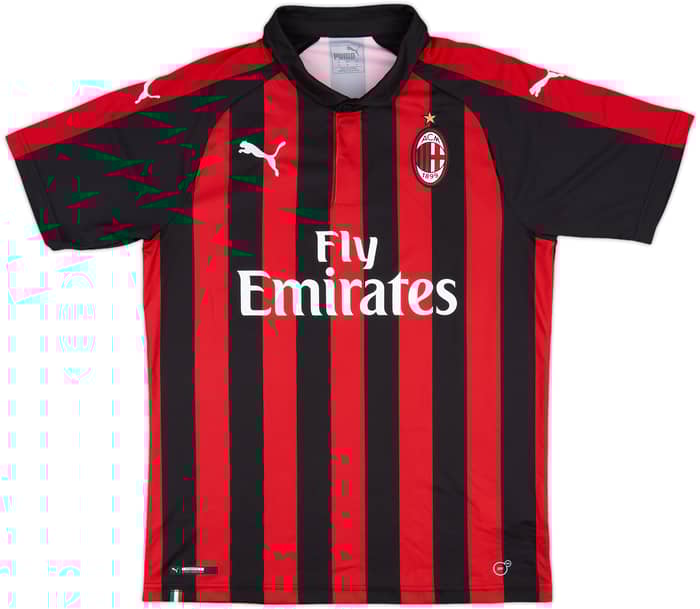 2018-19 AC Milan Home Shirt - 9/10 - (M)