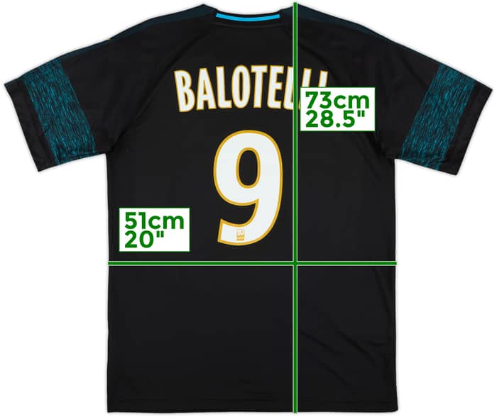 2018-19 Olympique Marseille Away Shirt Balotelli #9 - 10/10 - (M)