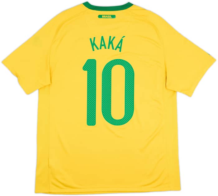 2010-11 Brazil Home Shirt Kaka #10 - 6/10 - (L)