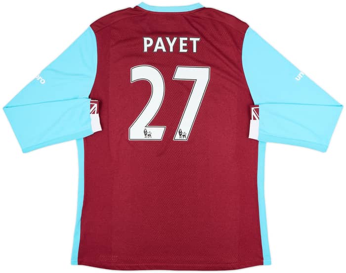 2016-17 West Ham Home L/S Shirt Payet #27 - 10/10 - (XXL)