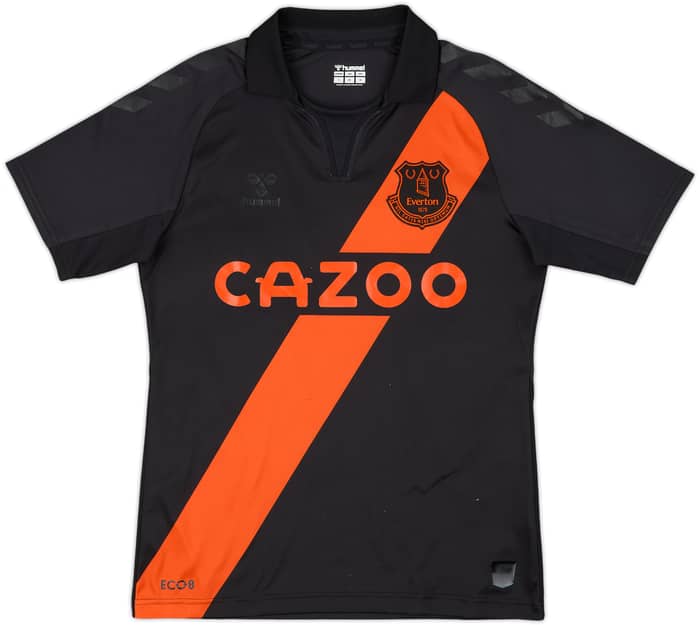 2021-22 Everton Away Shirt Baines #3 - 8/10 - (S)