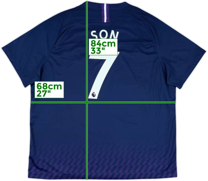 2019-20 Tottenham Away Shirt Son #7 - 8/10 - (3XL)