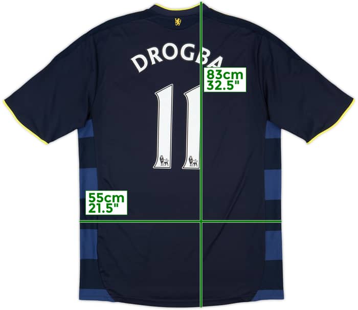 2009-10 Chelsea Away Shirt Drogba #11 - 8/10 - (L)