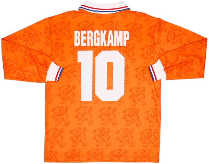 1994 Netherlands Player Issue Home L/S Shirt Bergkamp #10 (L)