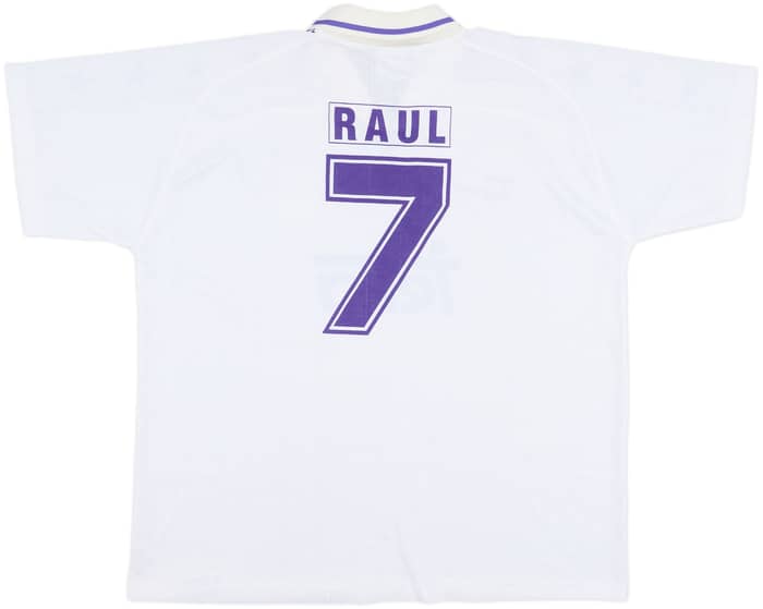 1994-96 Real Madrid Taguy Home Shirt Raul #7 - 8/10 - (XXL)