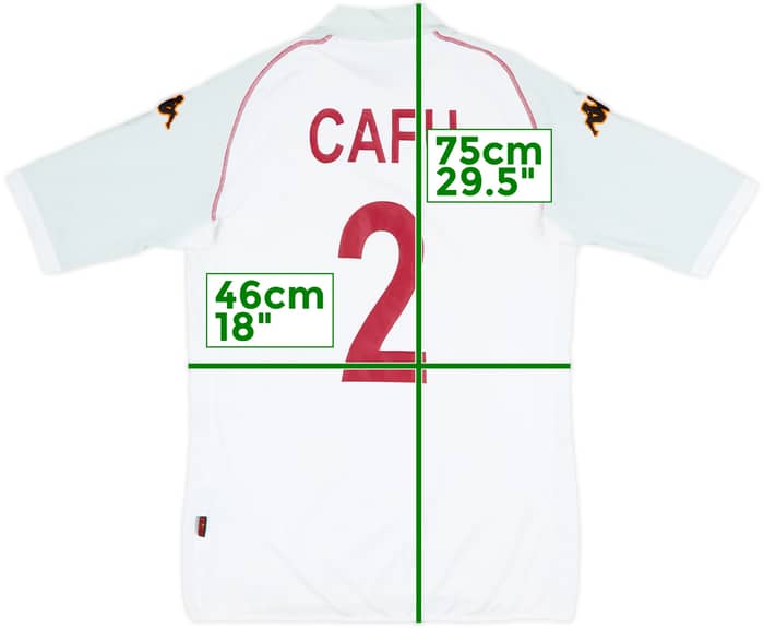2002-03 Roma European Away Shirt Cafu #2 - 8/10 - (L)
