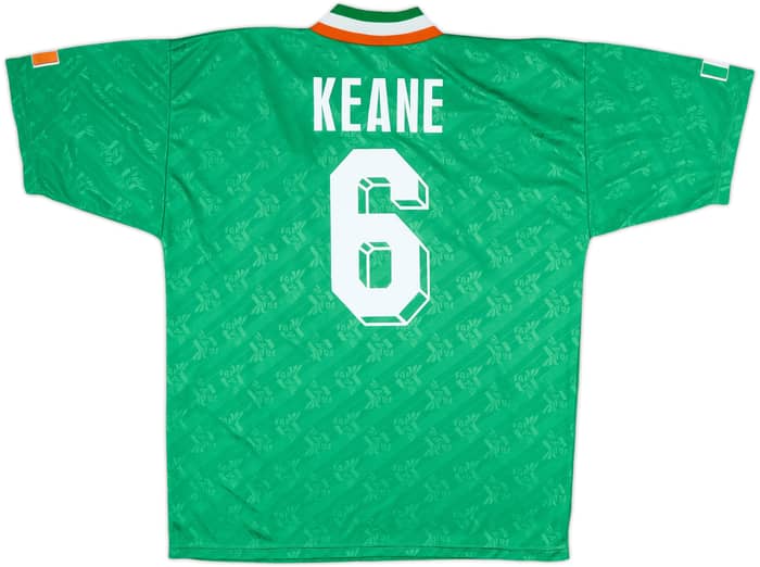 1994 Ireland Home Shirt Keane #6 - 6/10 - (L)