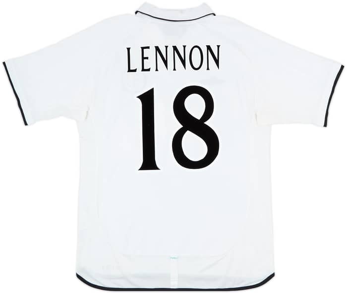 2001-02 Celtic Away Shirt Lennon #18 - 7/10 - (L)