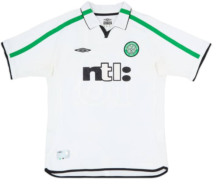 2001-02 Celtic Away Shirt Lennon #18 - 7/10 - (L)