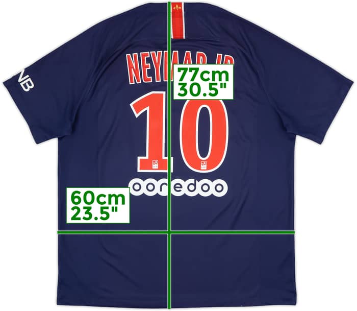 2018-19 Paris Saint-Germain Home Shirt Neymar Jr #10 - 7/10 - (XL)