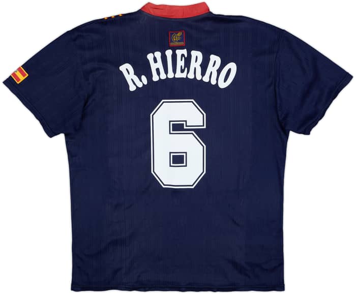 1996-98 Spain Away Shirt R.Hierro #6 - 9/10 - (XXL)