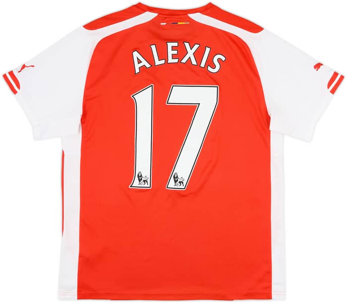 2014-15 Arsenal Home Shirt Alexis #17 - 8/10 - (L)