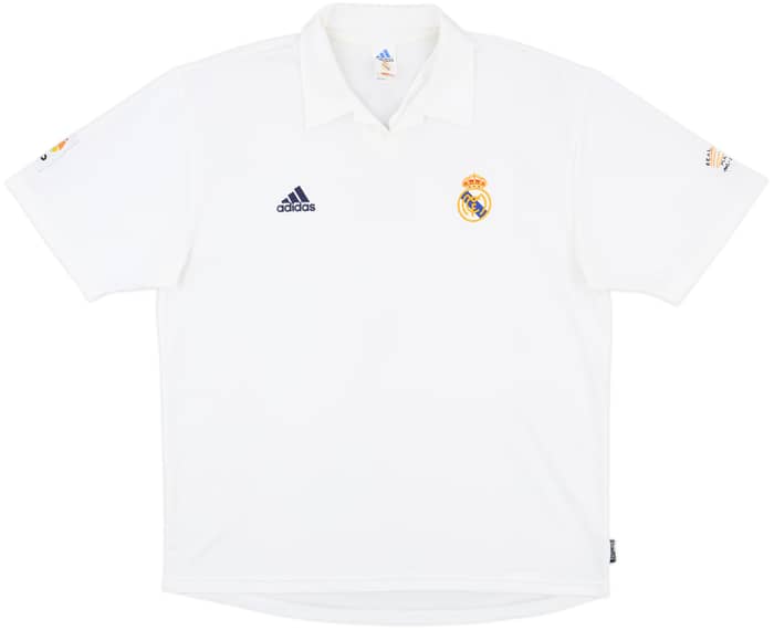 2001 Real Madrid Home Shirt Raul #7 - 9/10 - (XL)