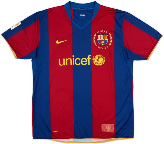 2007-08 Barcelona Home Shirt Ronaldinho #10 - 6/10 - (XL)