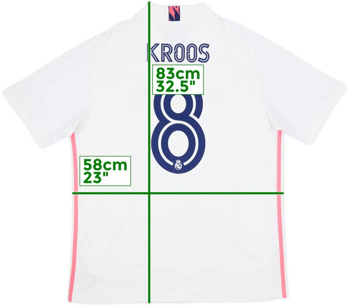 2020-21 Real Madrid Home Shirt Kroos #8 - 7/10 - (XL)