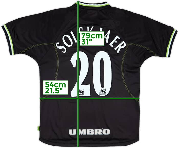 1998-99 Manchester United Third Shirt Solskjaer #20 - 10/10 - (M)