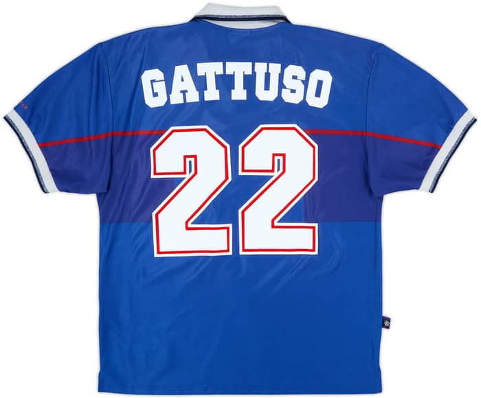 1997-99 Rangers Home Shirt Gattuso #22 - 8/10 - (L)