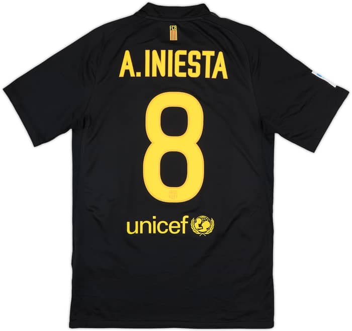2011-12 Barcelona Away Shirt A.Iniesta #8 - 10/10 - (S)