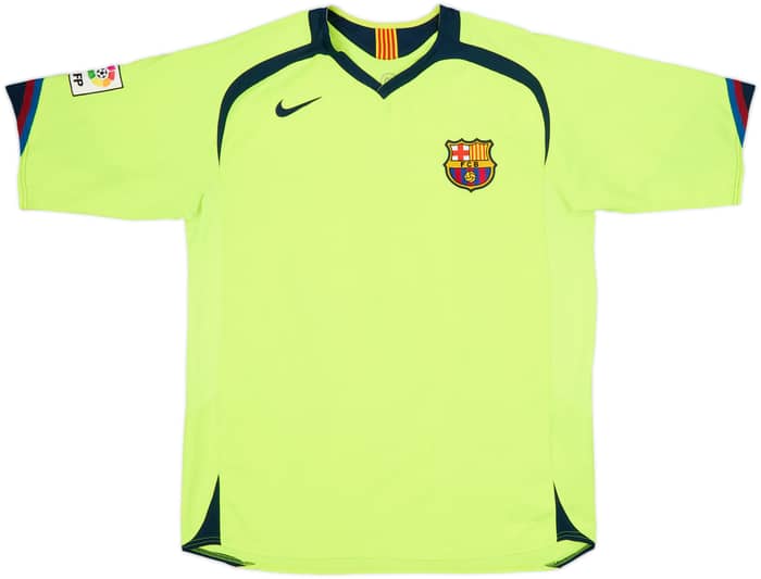 2005-06 Barcelona Away Shirt Ronaldinho #10 - 8/10 - (L)