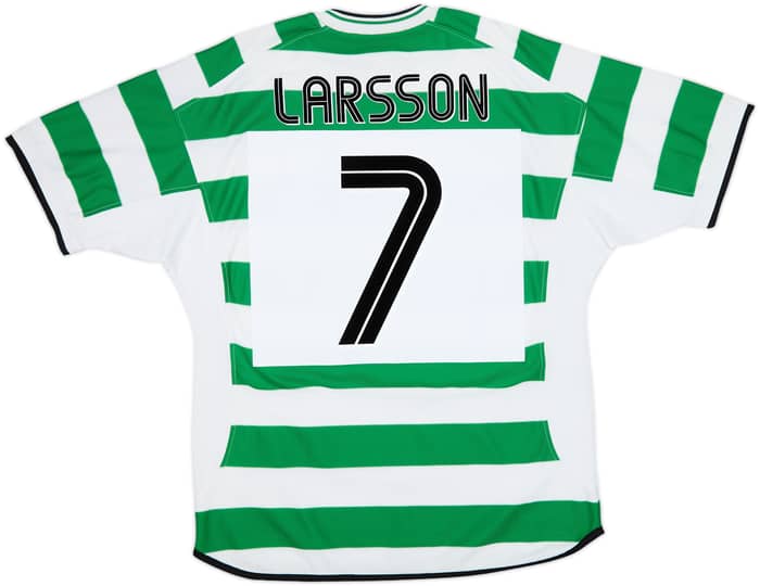 2001-03 Celtic Home Shirt Larsson #7 - 7/10 - (L)
