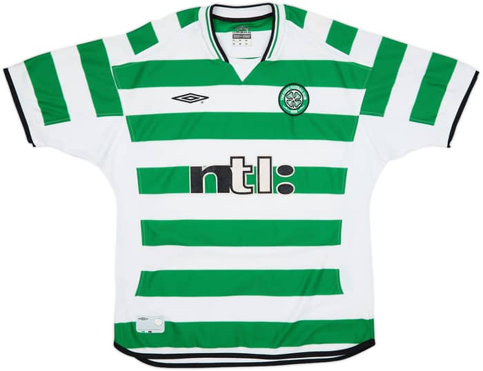 2001-03 Celtic Home Shirt Larsson #7 - 7/10 - (L)