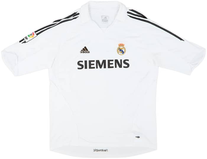 2005-06 Real Madrid Home Shirt Zidane #5 - 8/10 - (XL)