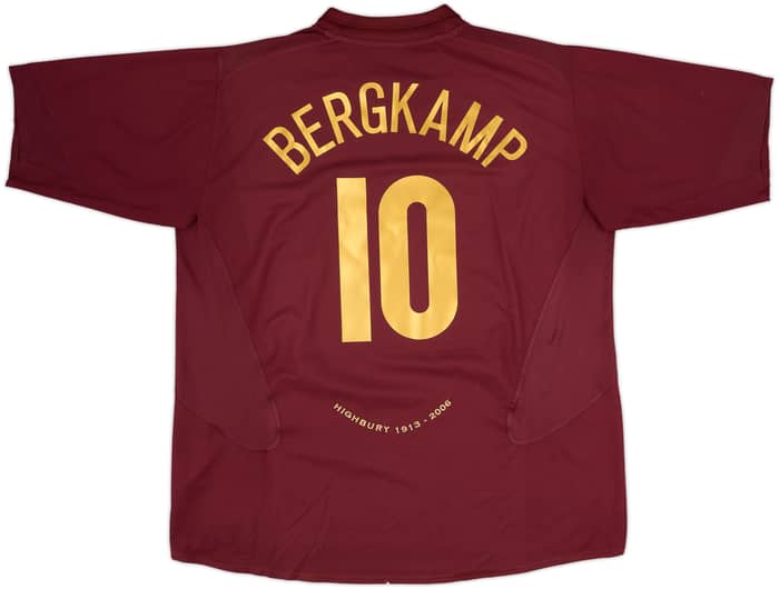 2005-06 Arsenal Home Shirt Bergkamp #10 - 8/10 - (XXL)