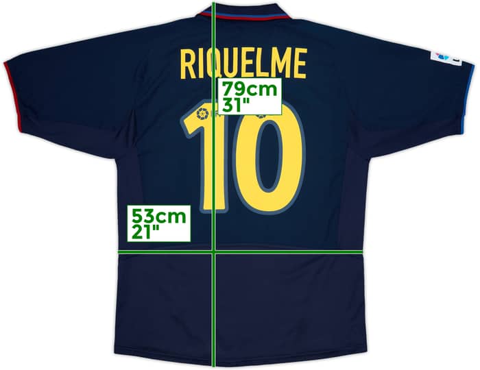 2002-03 Barcelona Away Shirt Riquelme #10 - 8/10 - (L)